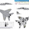 Mikoyan MiG-29UB Ukranian Air Forces digital camouflage decals
