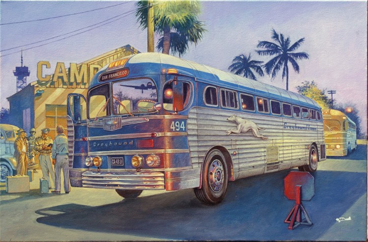 PD-3751 Silversides Bus "Greyhound Lines" автобус збірна модель