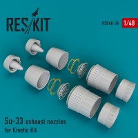 Su-33 exhaust nozzles for Kinetic Kit 1/48