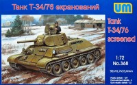 Радянський танк Т-34/76 екранований збiрна модель